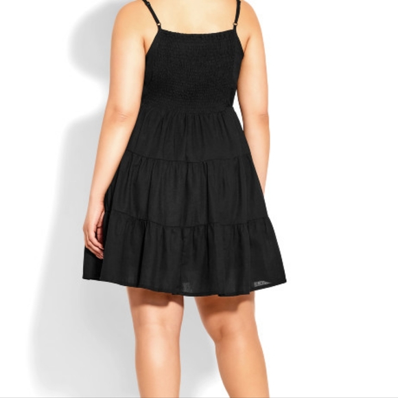 City Chic Little Black Dress XXL 24 - Picture 3 of 3